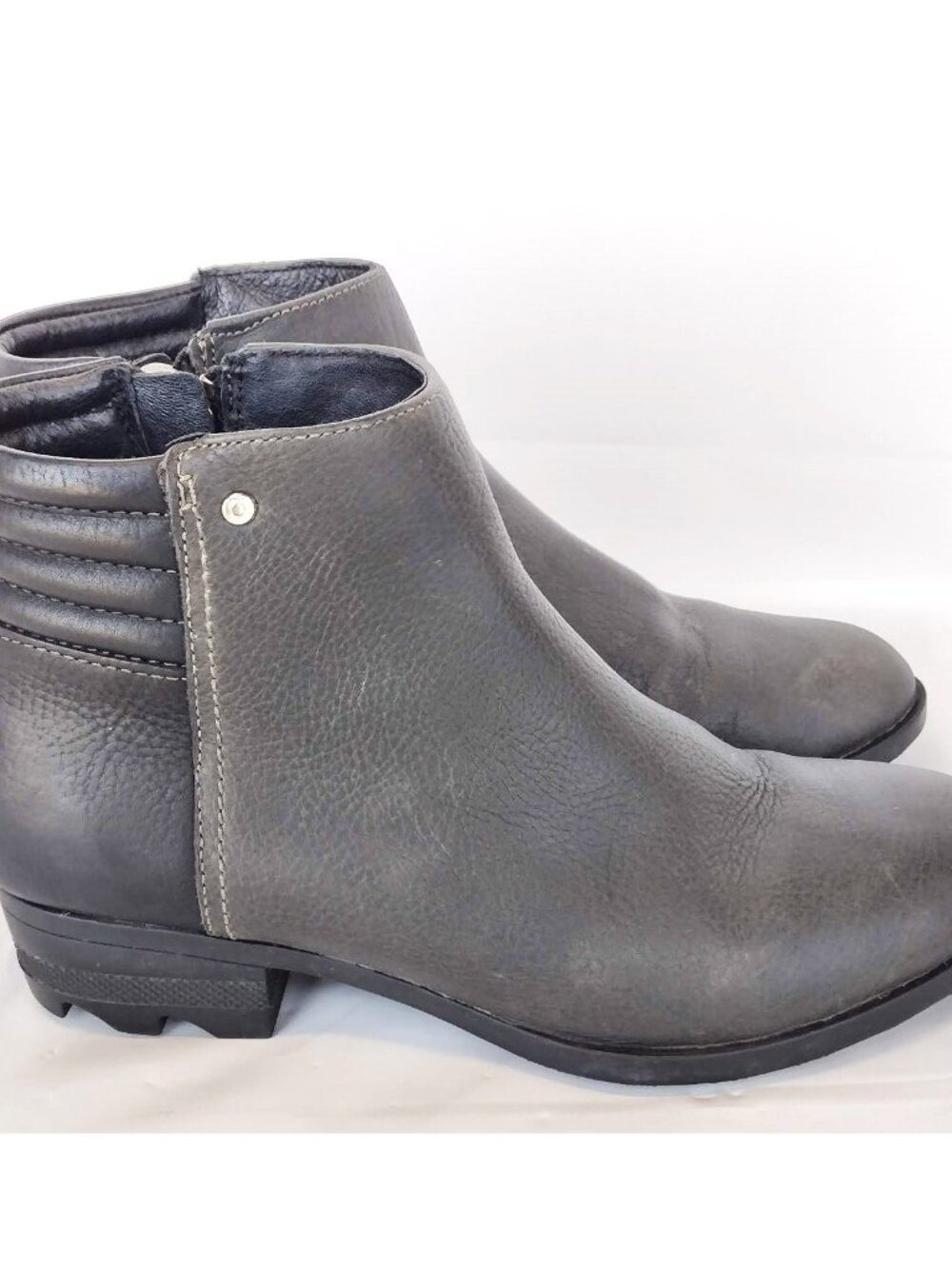 Sorel Danica Short Boot Black Leather Size 8.5 EUR 39.5